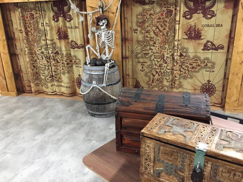 escape game thème pirate en duel groupe nombreux à Toulon dans le var